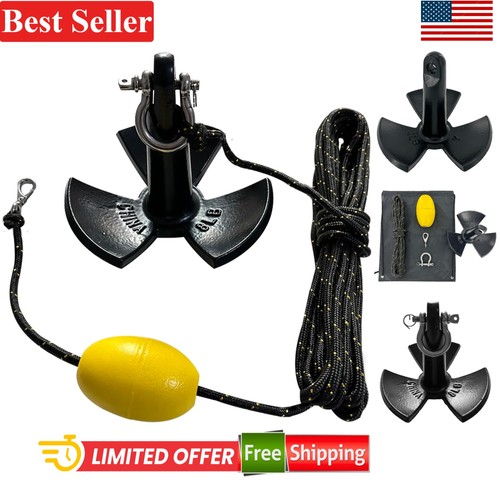 River anchor kit black pe - anchor,
