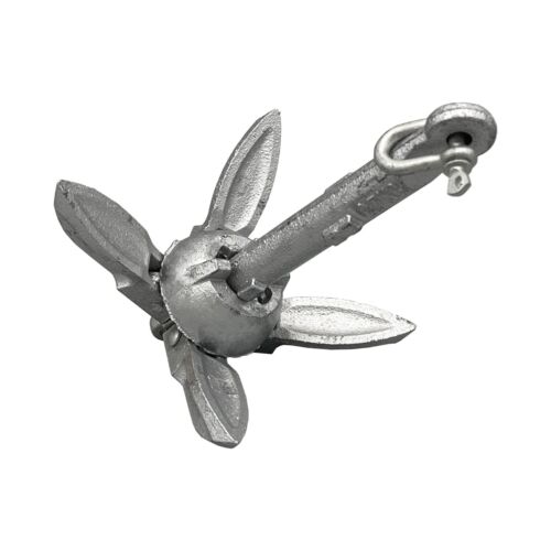 Folding grapnel anchor - anchor,