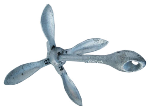 8kg galvanised folding grapnel - folding,
